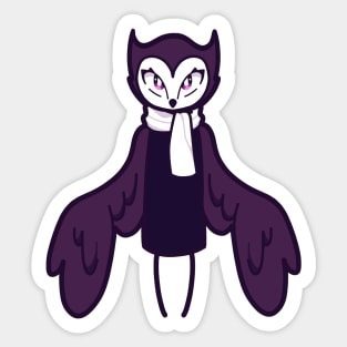 Owl Girl Sticker